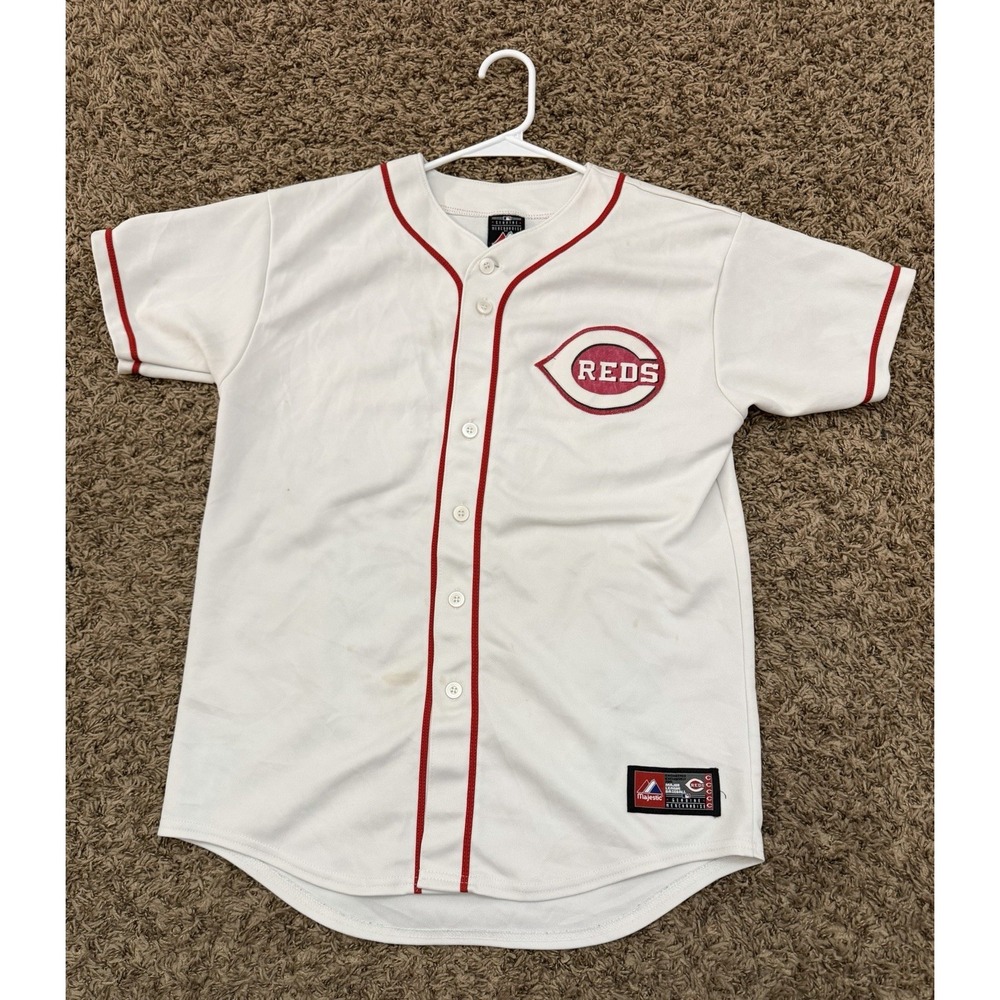 Vintage Cincinnati Reds Votto #19 Majestic Jersey Home White Size XL